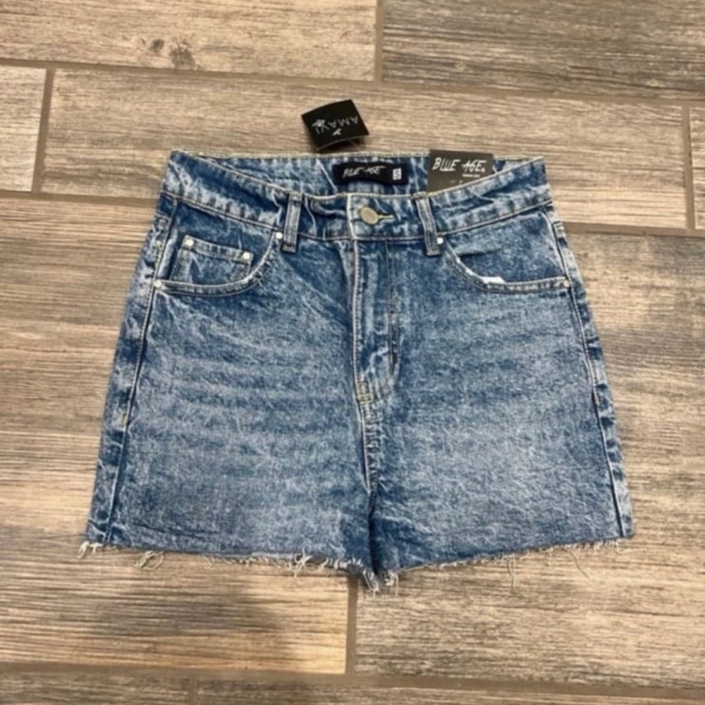 Blue Age High Rise Denim Shorts